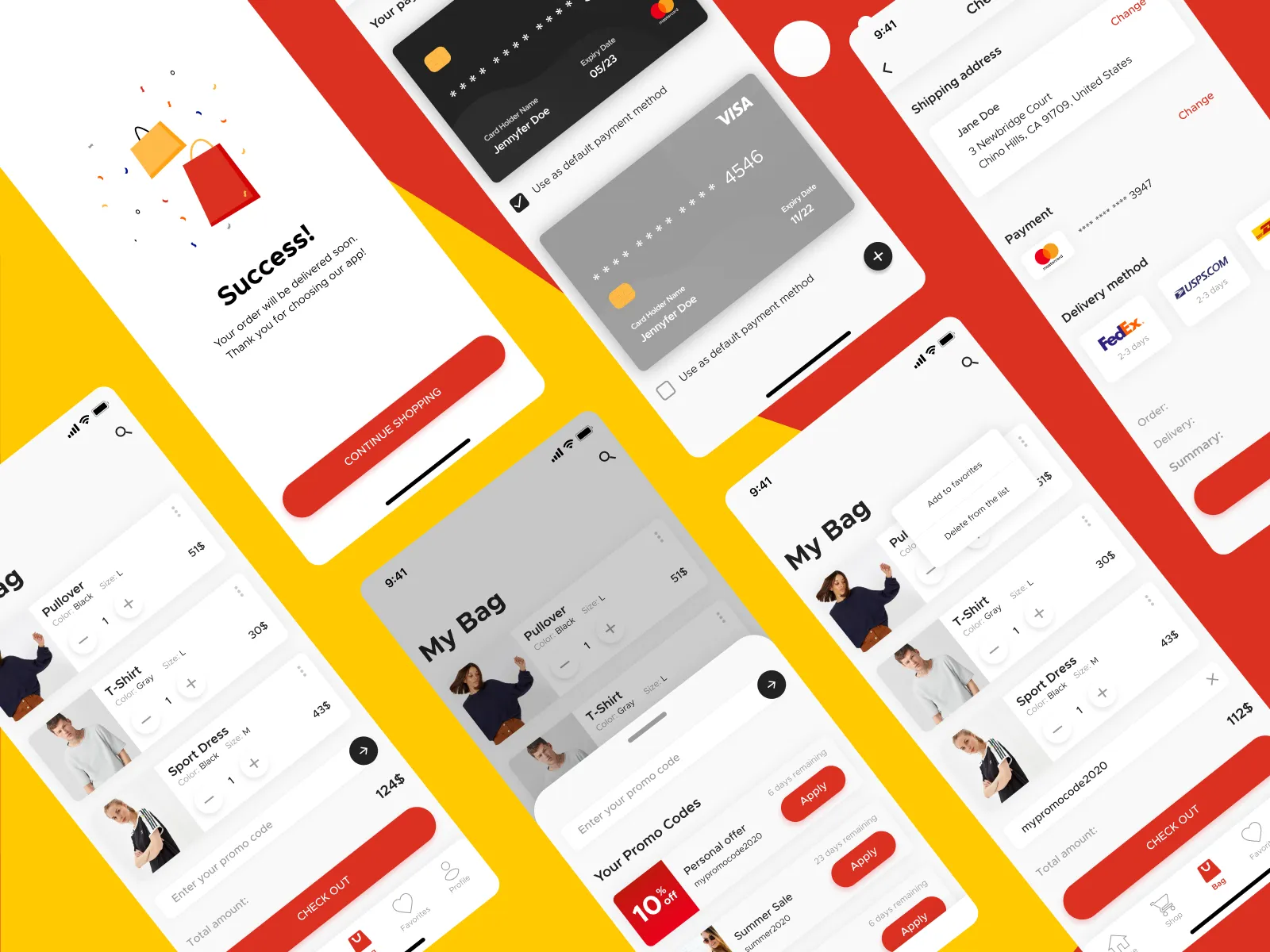 Light Ecommerce UI Kit for Figma and Adobe XD