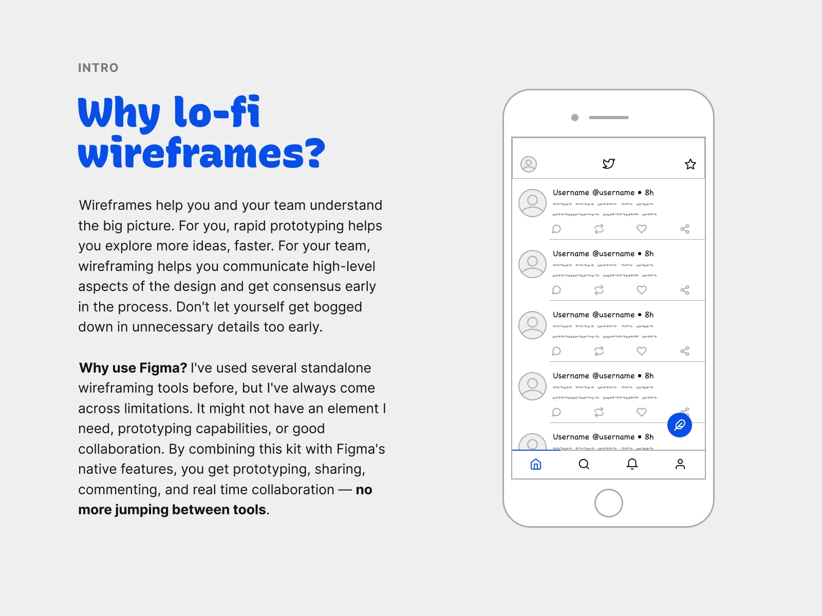Lo-fi Wireframe Kit for Figma and Adobe XD No 4