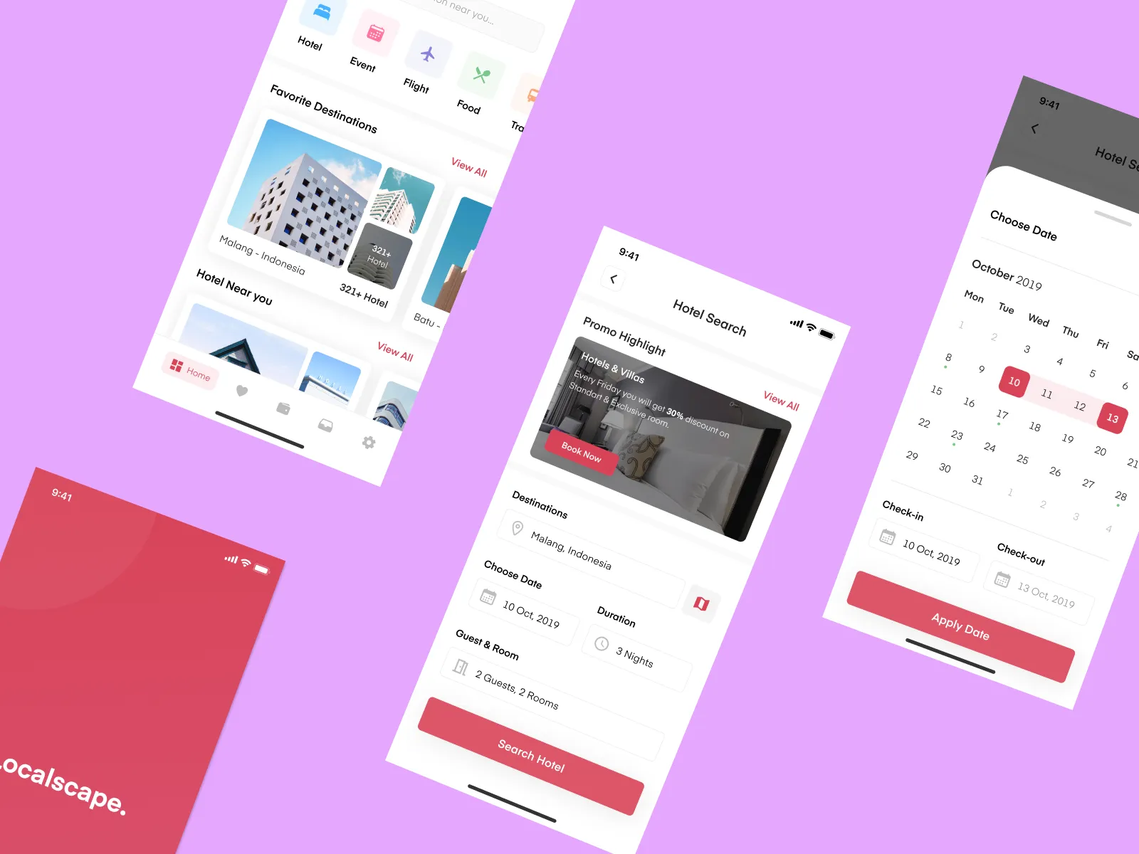 Localscape Travel App for Figma and Adobe XD No 4