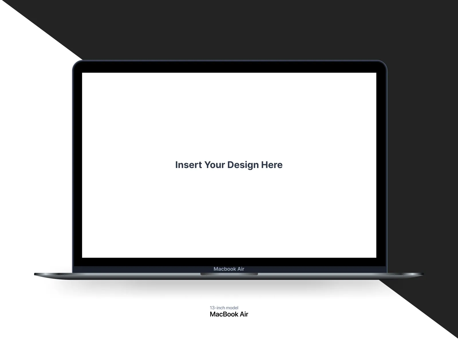 Macbook Air Realistic Mockup  - Free template