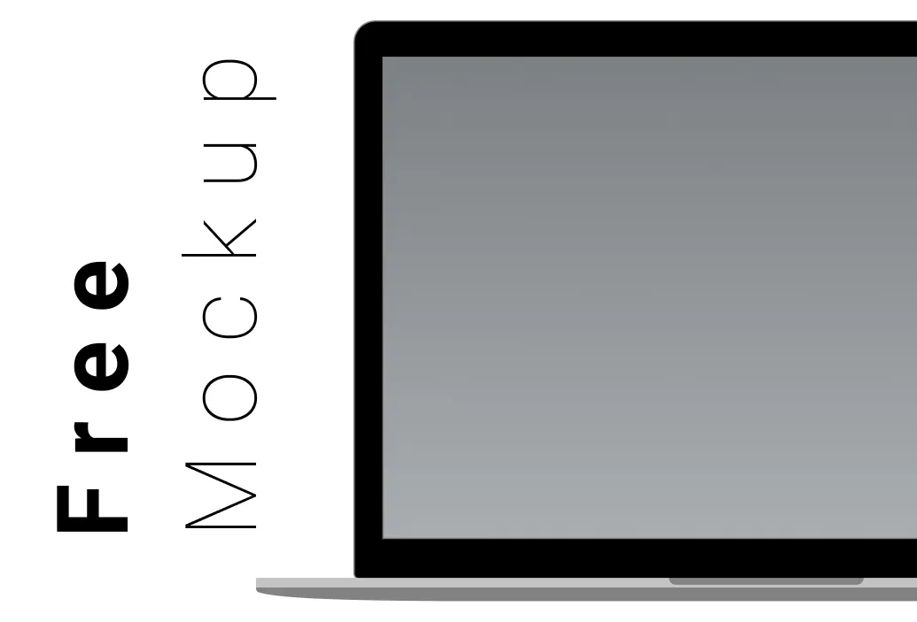 MacBook Pro Simple Mockup for Figma and Adobe XD No 4