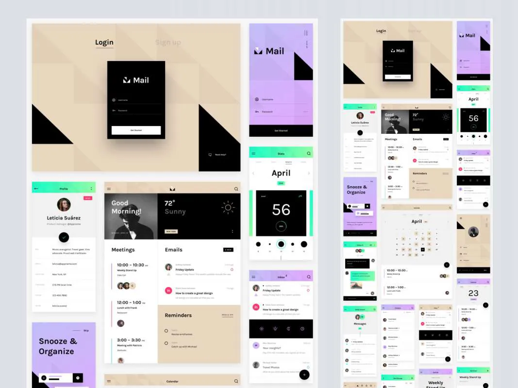 Mail - A free cross-platform UI kit for Figma and Adobe XD