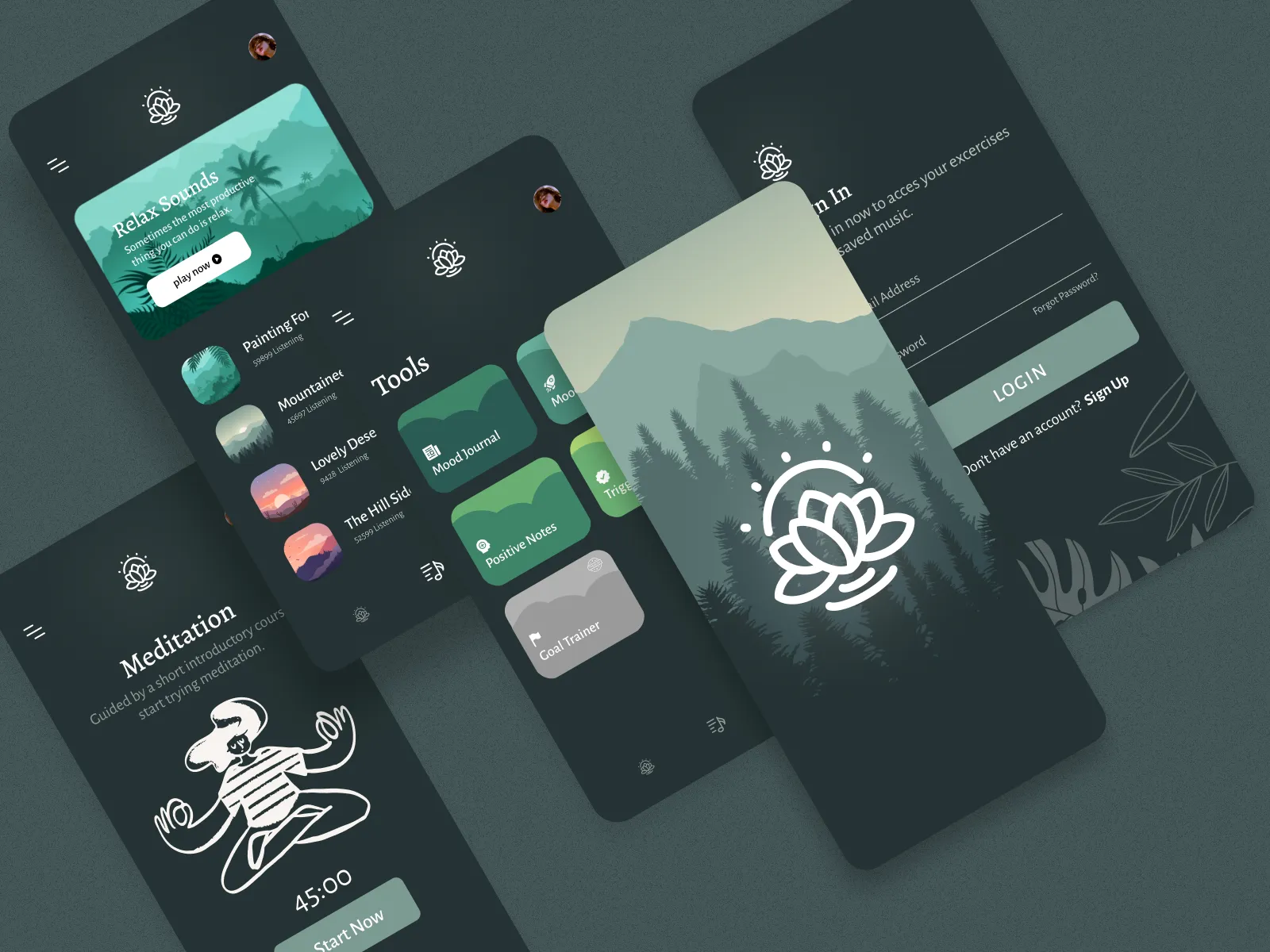 Medic Meditation App for Figma and Adobe XD No 4