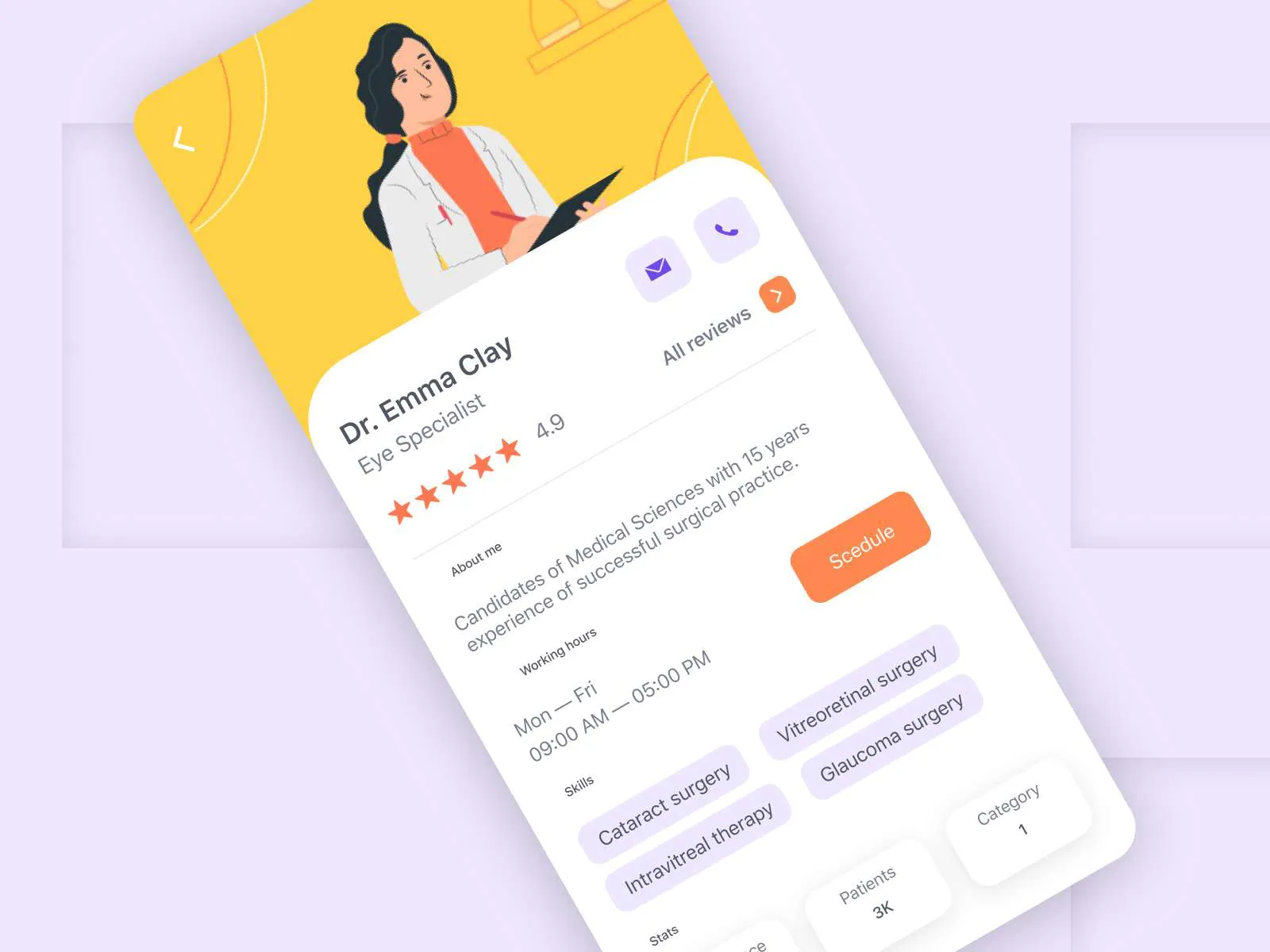 Medical App for Figma and Adobe XD No 2