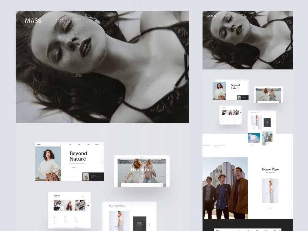MI Fashion - Free Sketch Template for Figma and Adobe XD