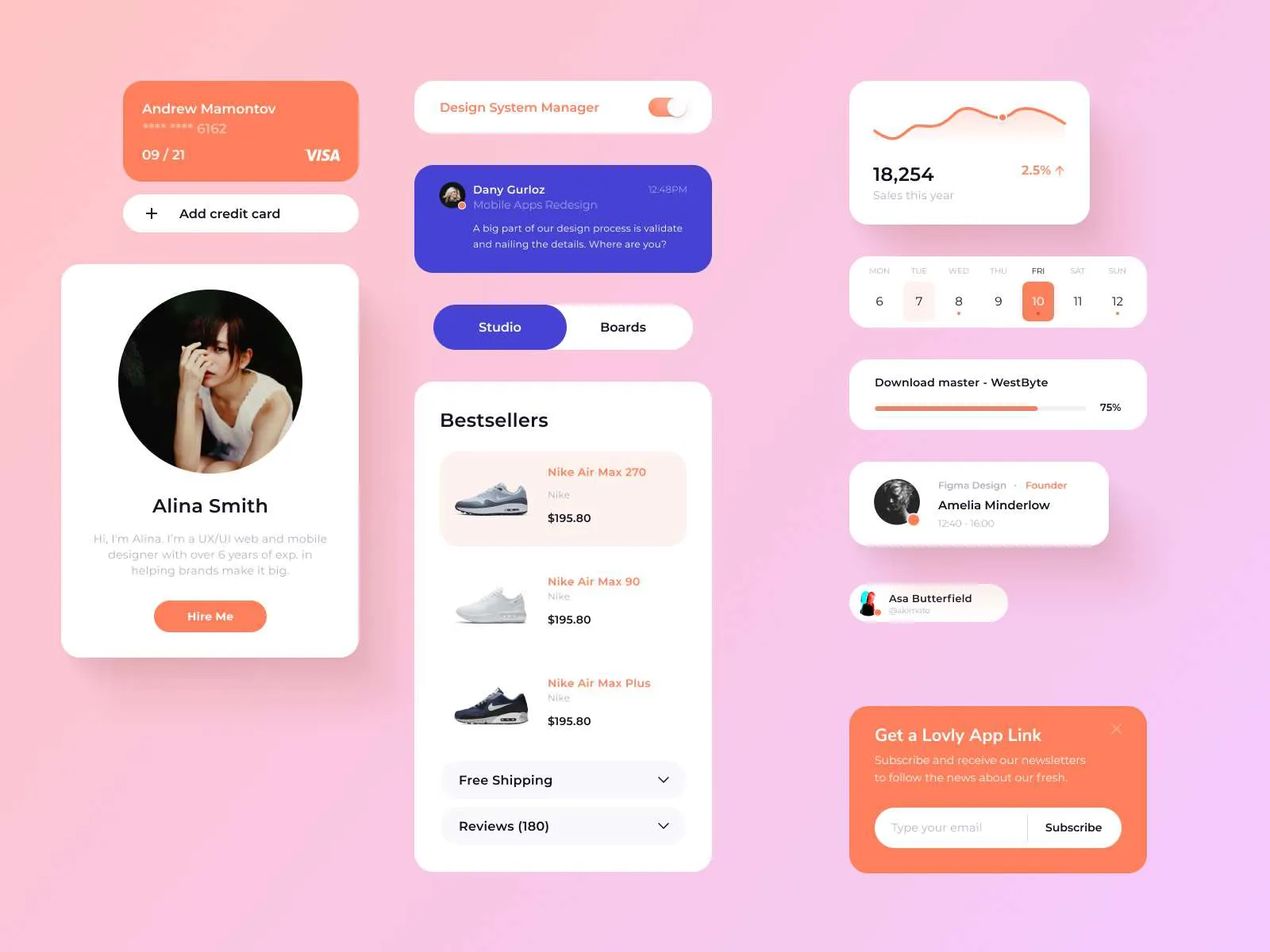 Minimal and Clean UI Elements for Figma and Adobe XD No 5