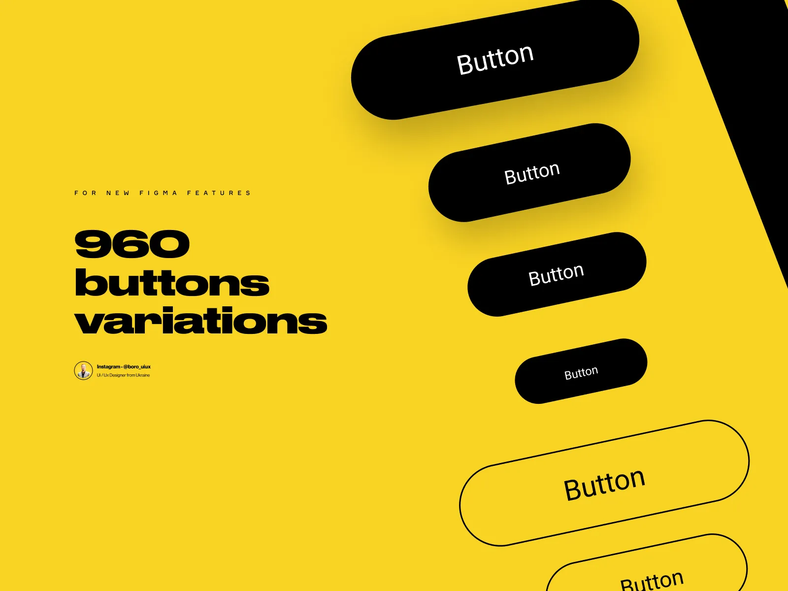 Minimal Buttons for Figma and Adobe XD No 2