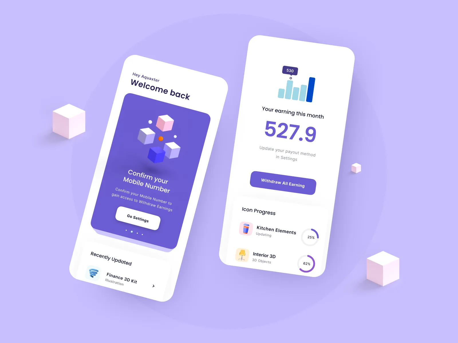 Money Management App for Figma and Adobe XD No 4