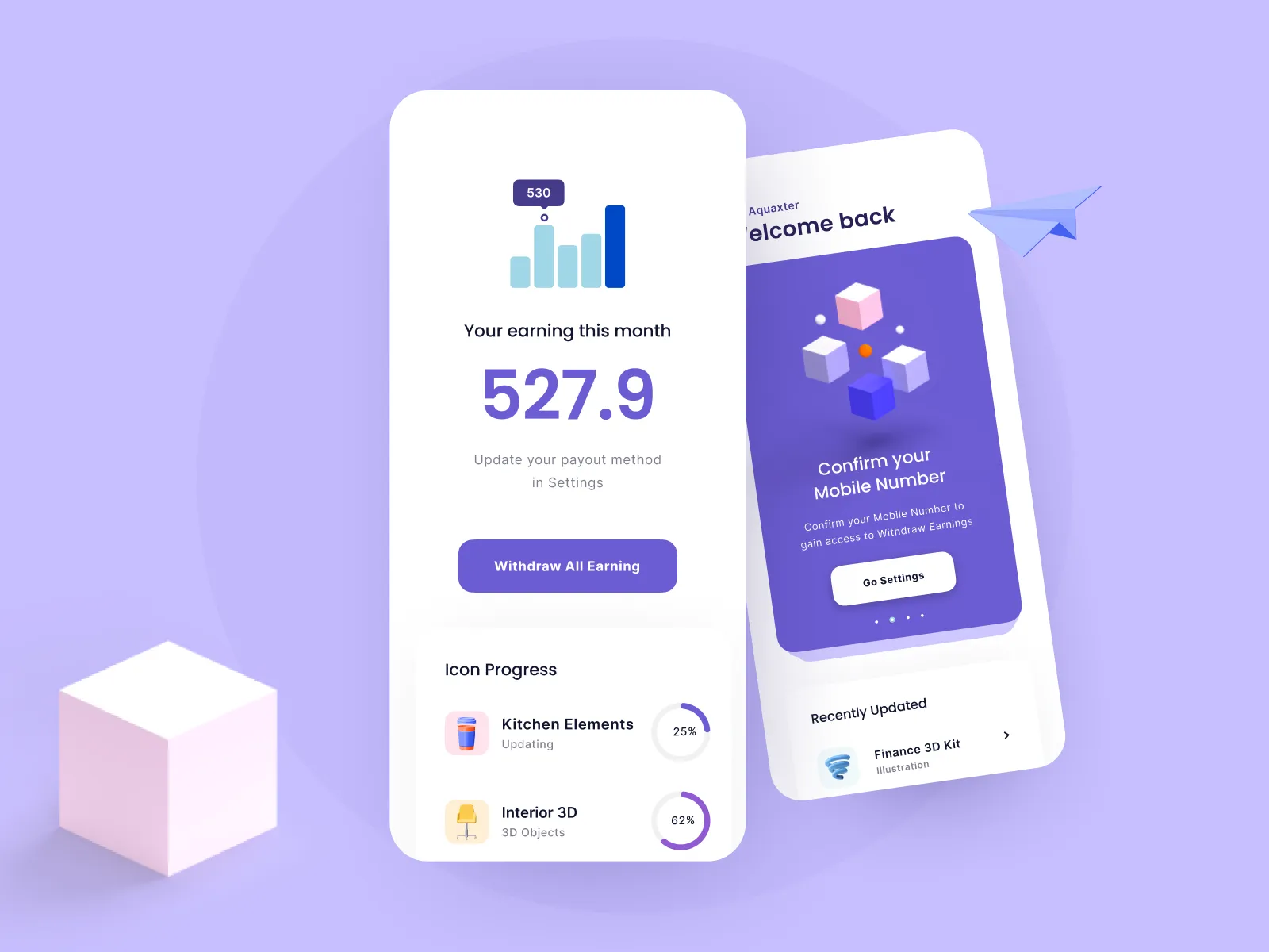 Money Management App for Figma and Adobe XD No 5