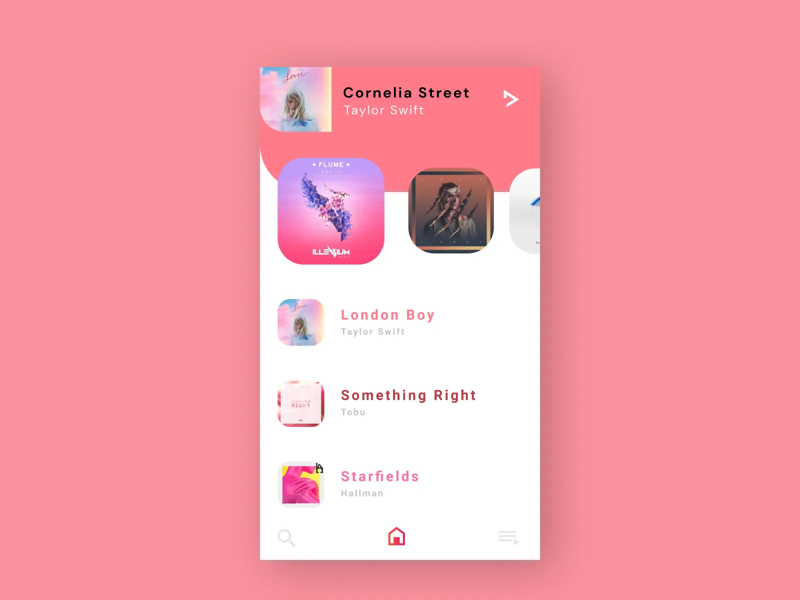 Music App for Figma and Adobe XD No 4