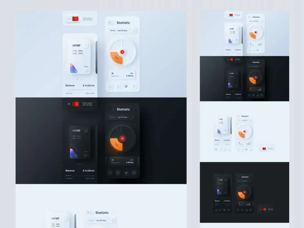 Neomorphism 2.0 Guide for Figma for Figma and Adobe XD