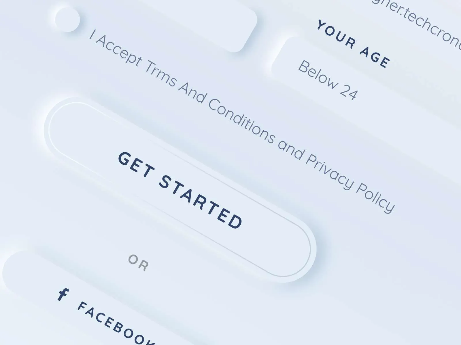 Neomorphism Create an Account for Figma and Adobe XD No 4