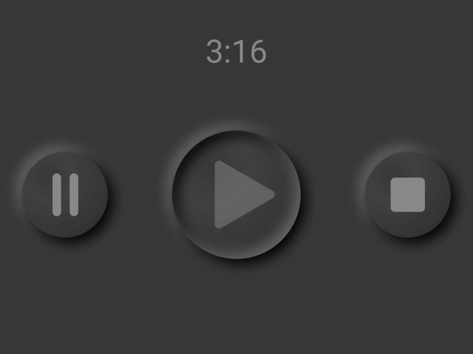 Neomorphism Dark Mode Play Music for Figma and Adobe XD No 5