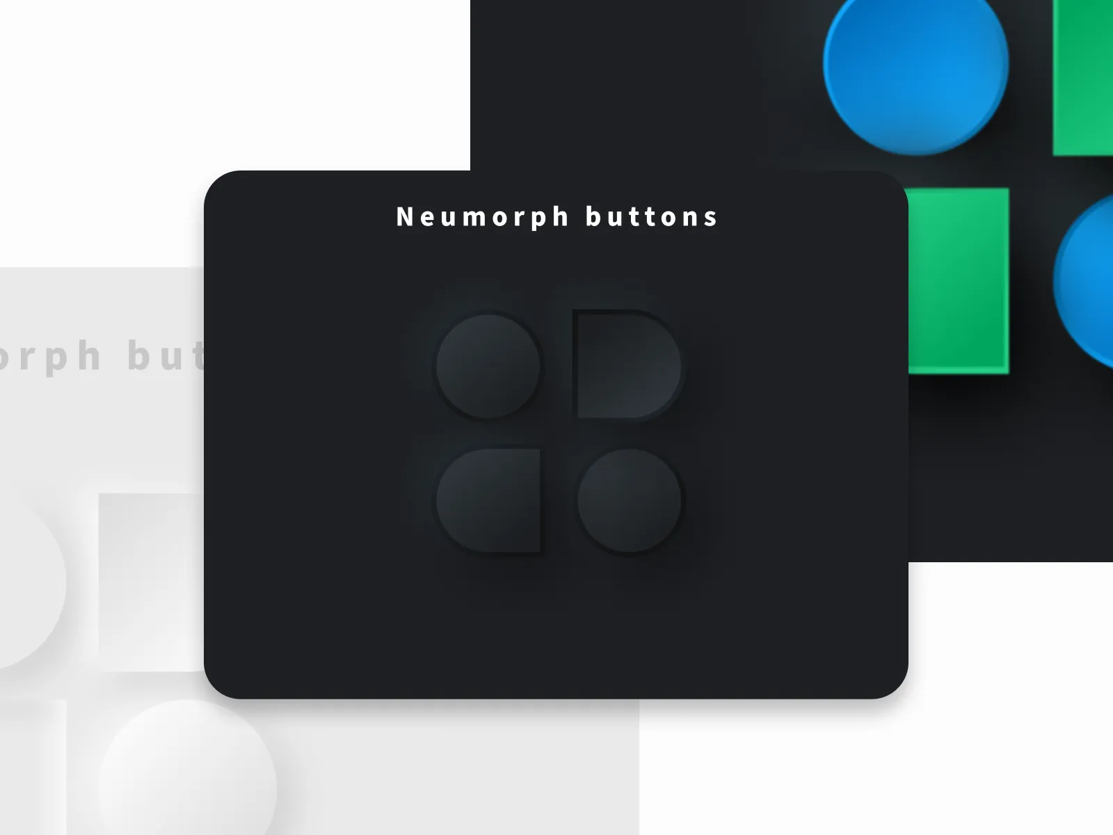 Neumorph Buttons for Figma and Adobe XD No 4