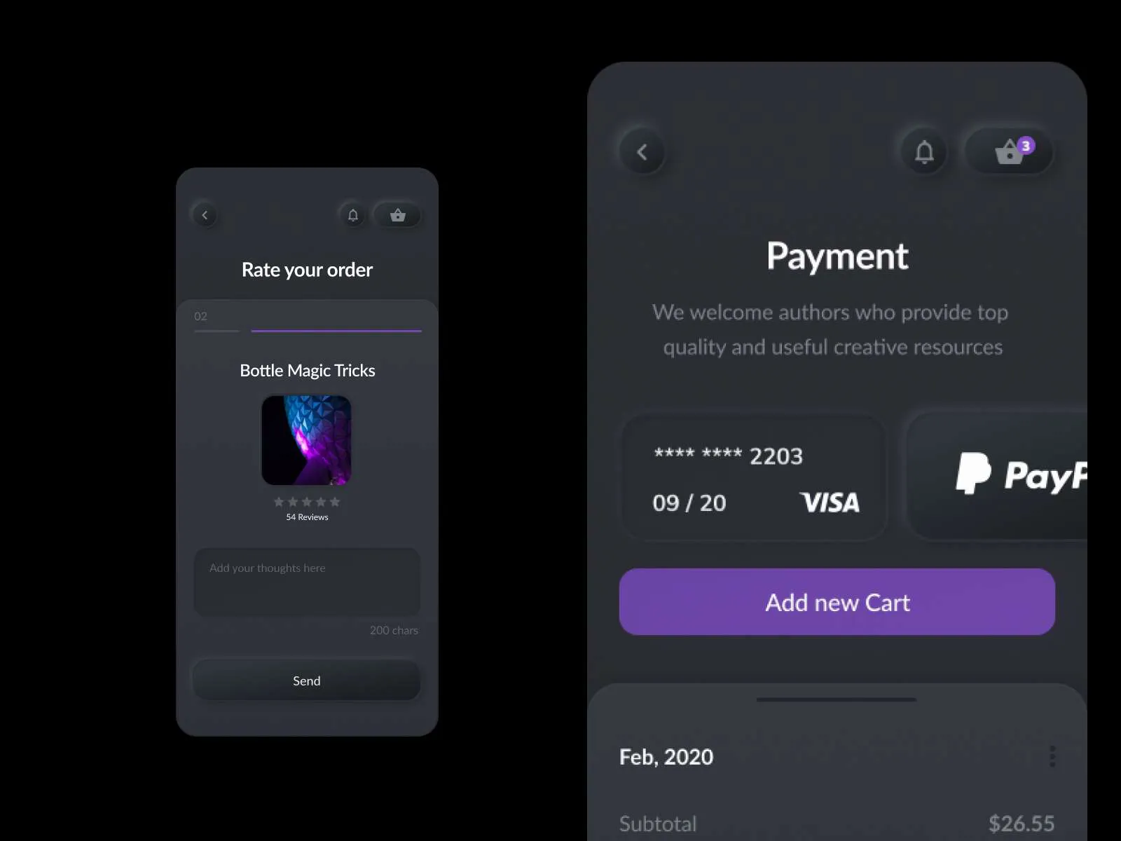 Neumorphic Dark Elements for Figma and Adobe XD No 4