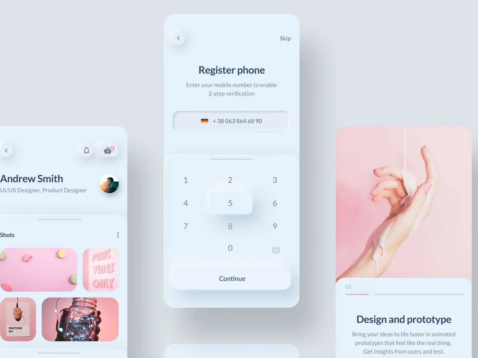 Neumorphic Light Elements for Figma and Adobe XD No 2