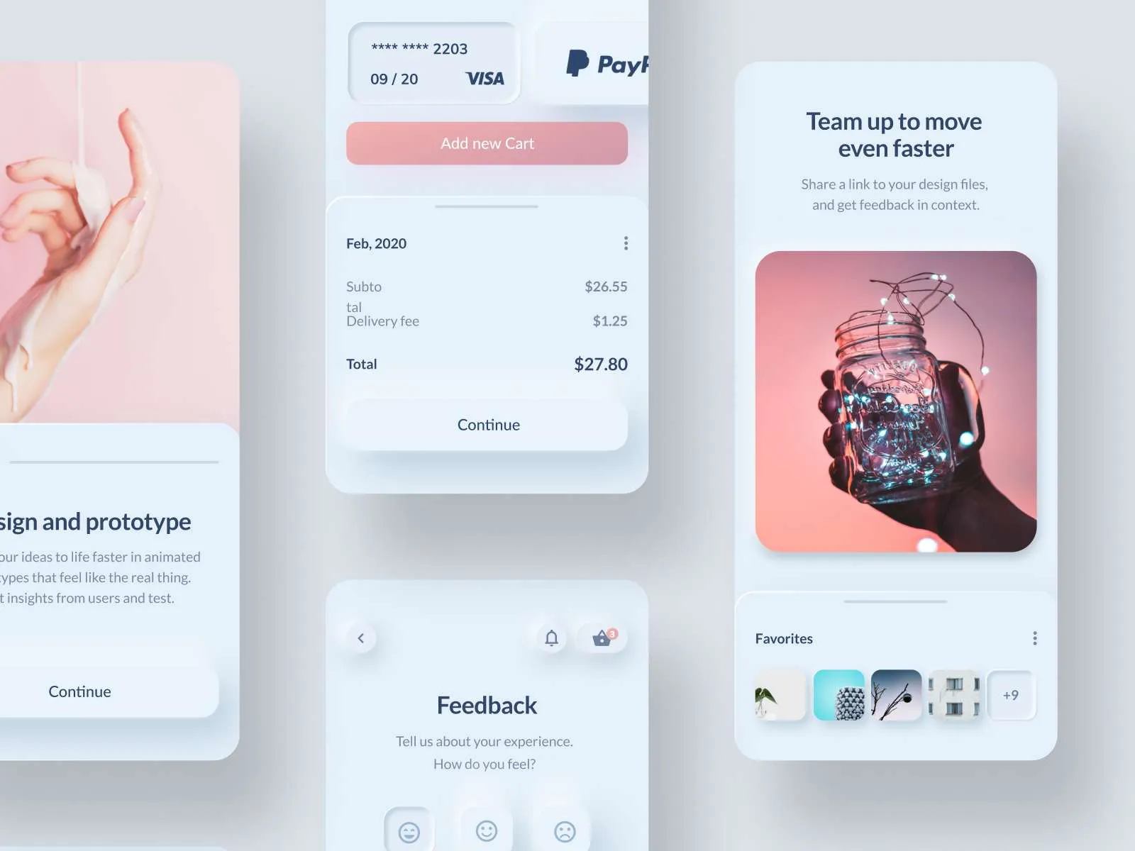Neumorphic Light Elements for Figma and Adobe XD No 4