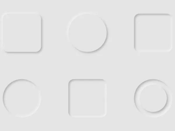 Neumorphism Shadow Sample for Figma and Adobe XD