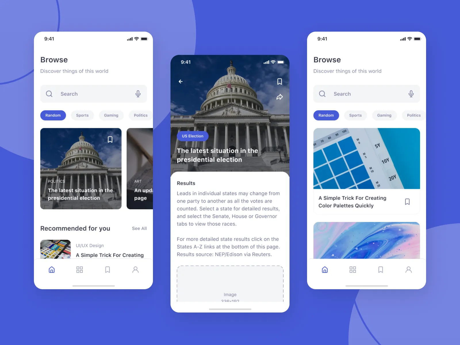 News App UI Kit for Figma and Adobe XD No 2