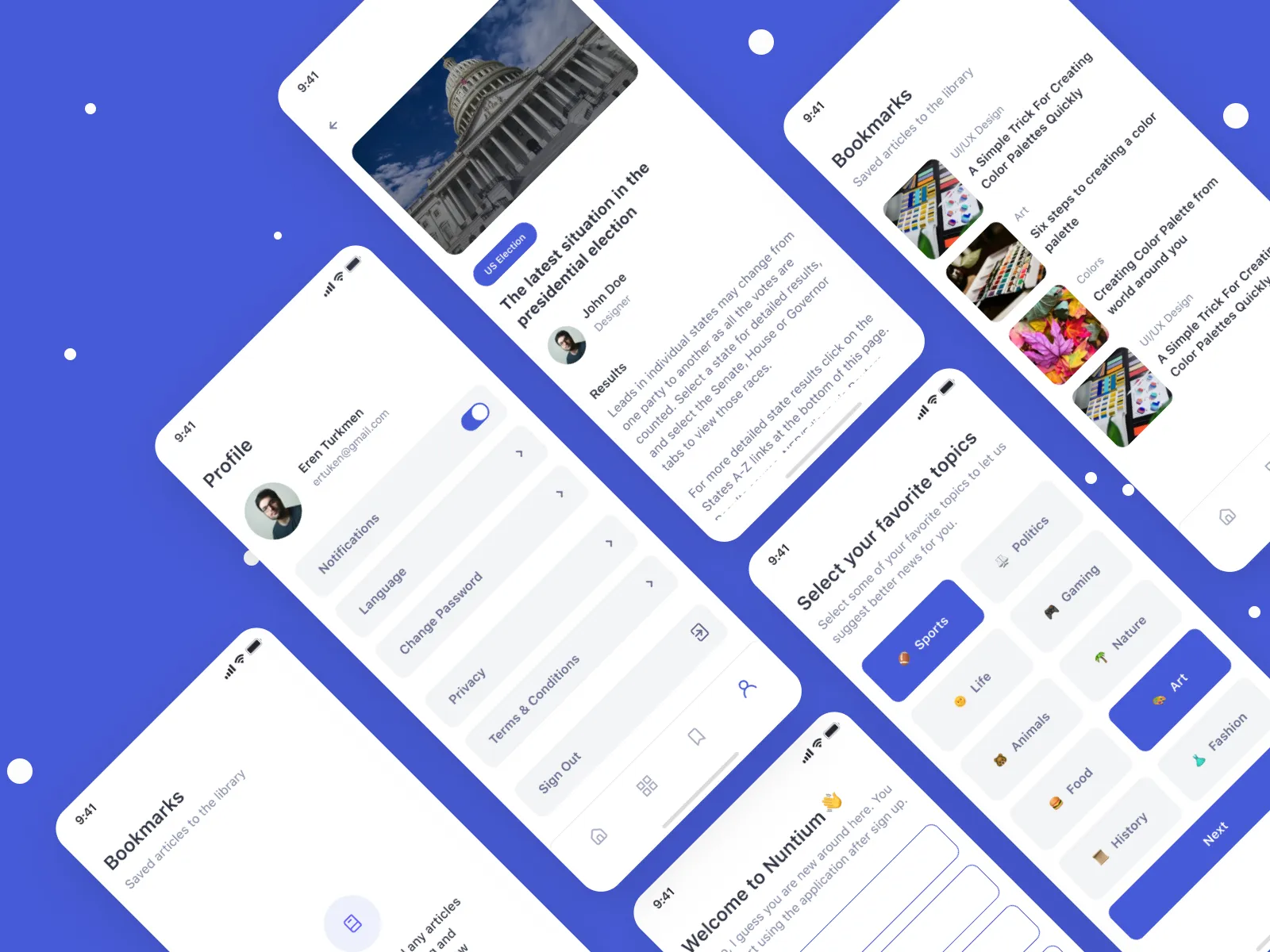 News App UI Kit for Figma and Adobe XD No 5
