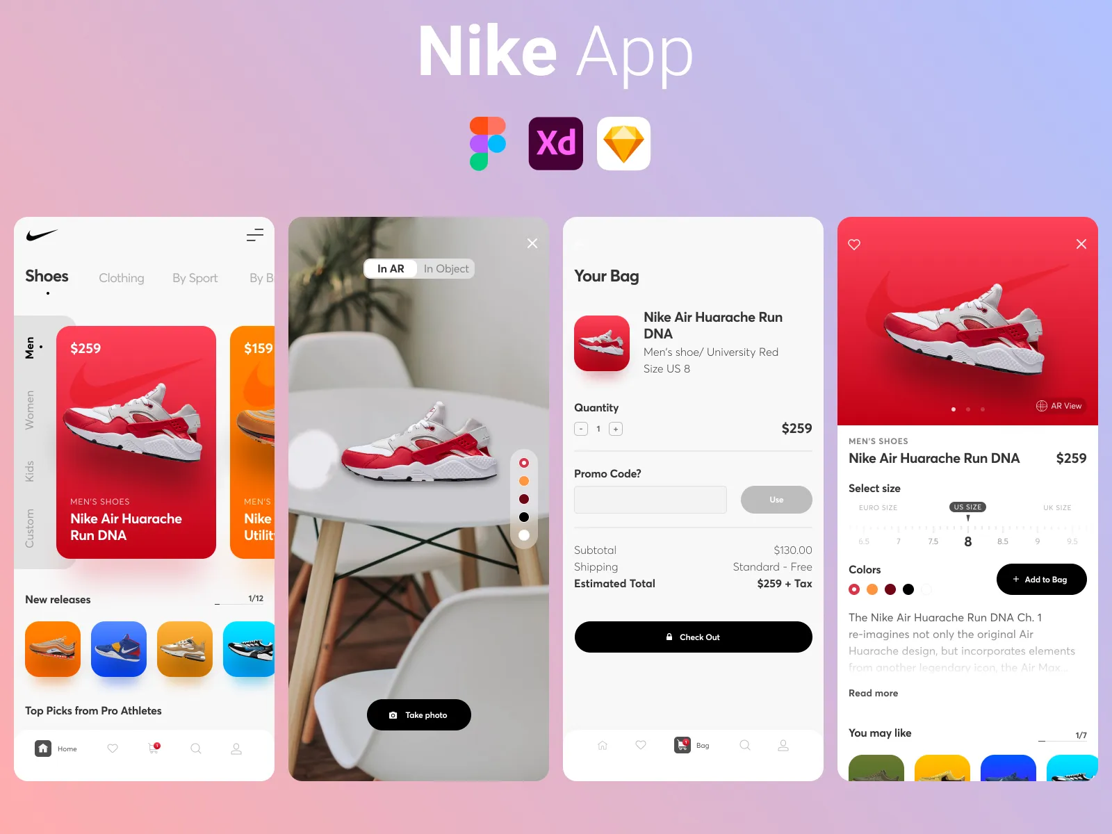 Nike Challenge Concept  - Free template