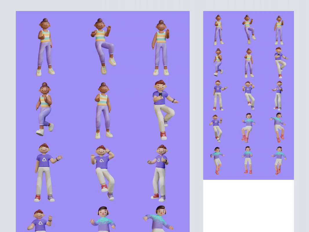 Nikuu - Free 3D Illustration Pack for Figma for Figma and Adobe XD