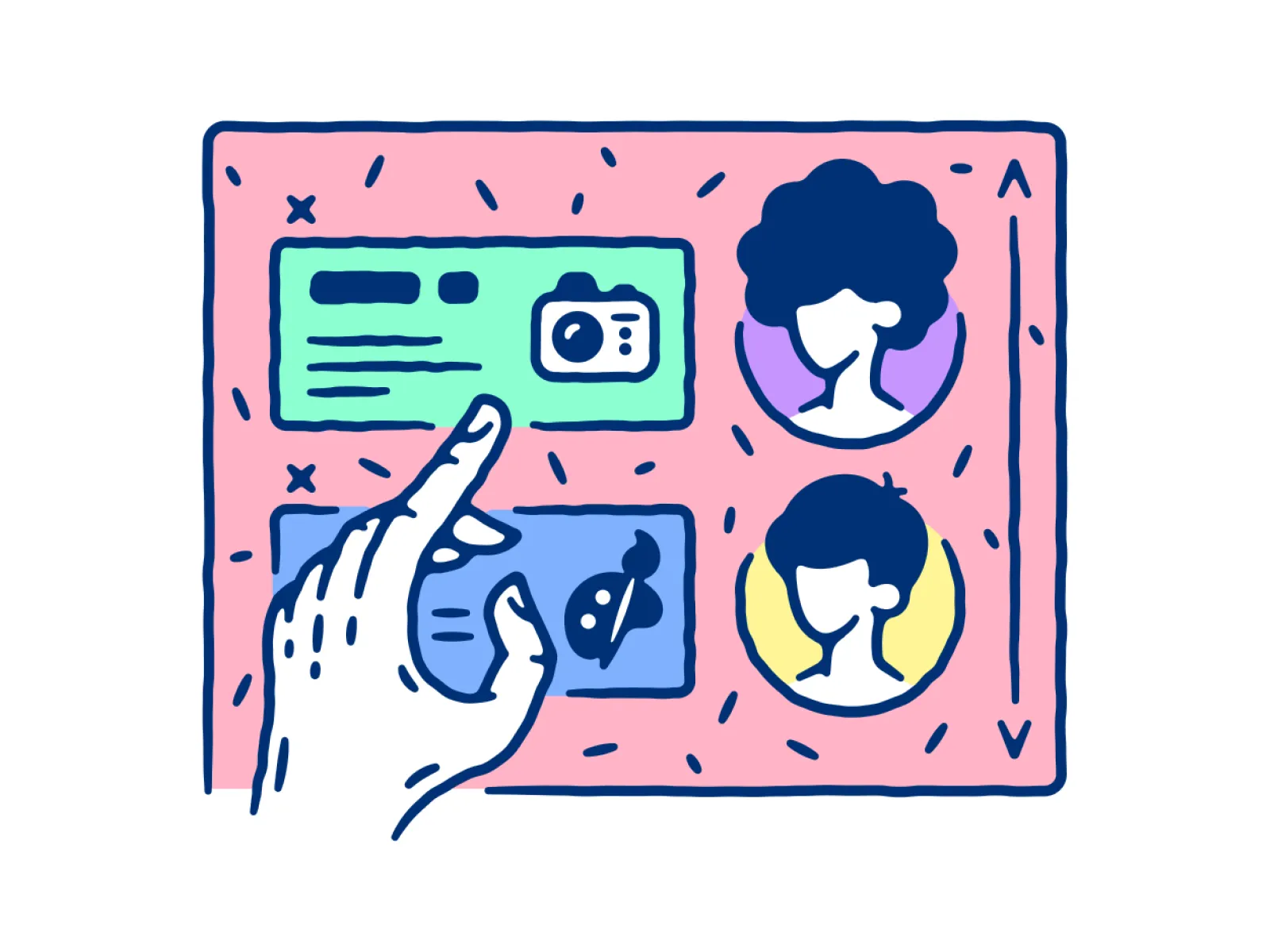 Old School Characters Illustrations for Figma and Adobe XD No 5