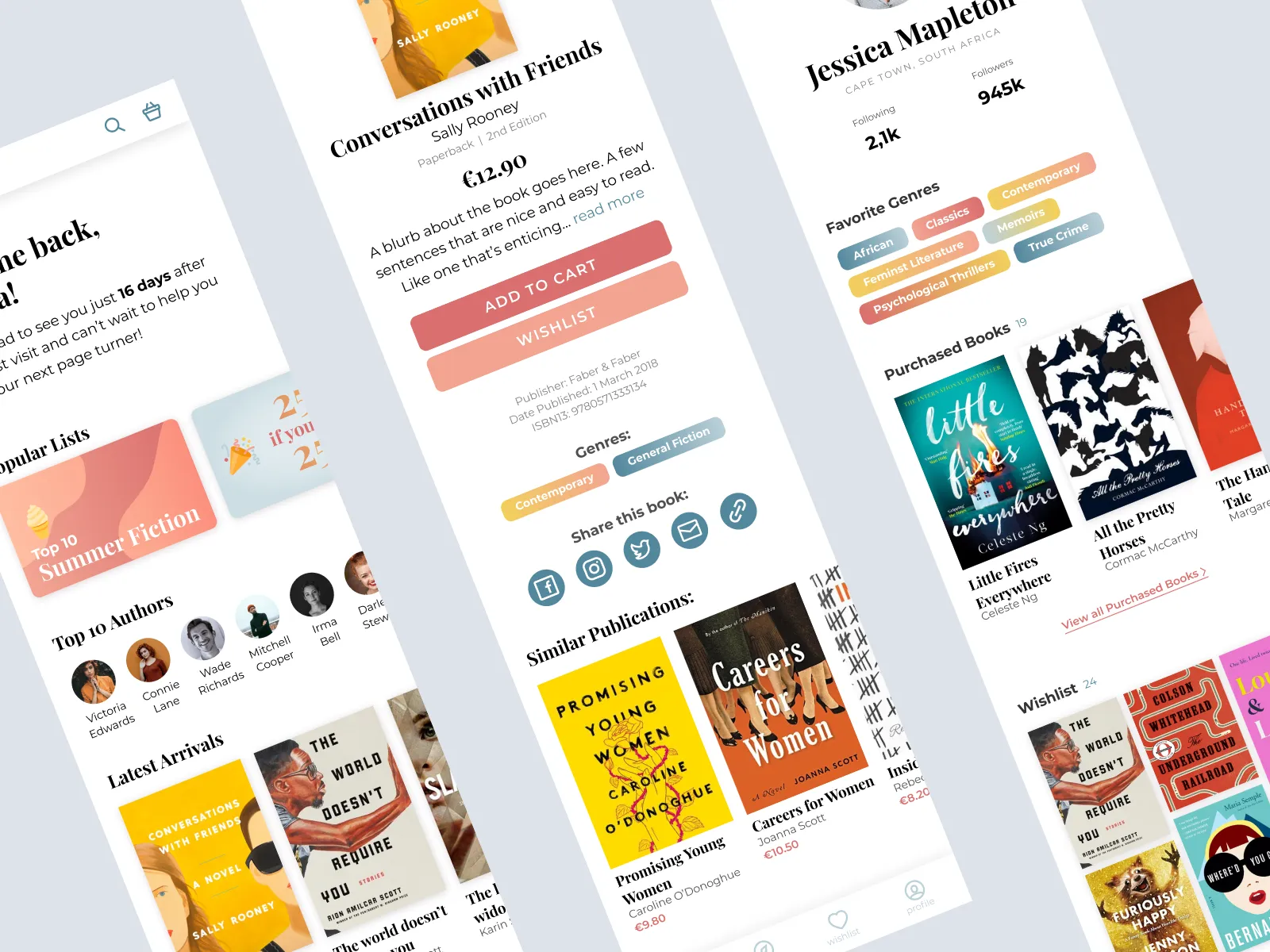 Online Bookstore App for Figma and Adobe XD No 2