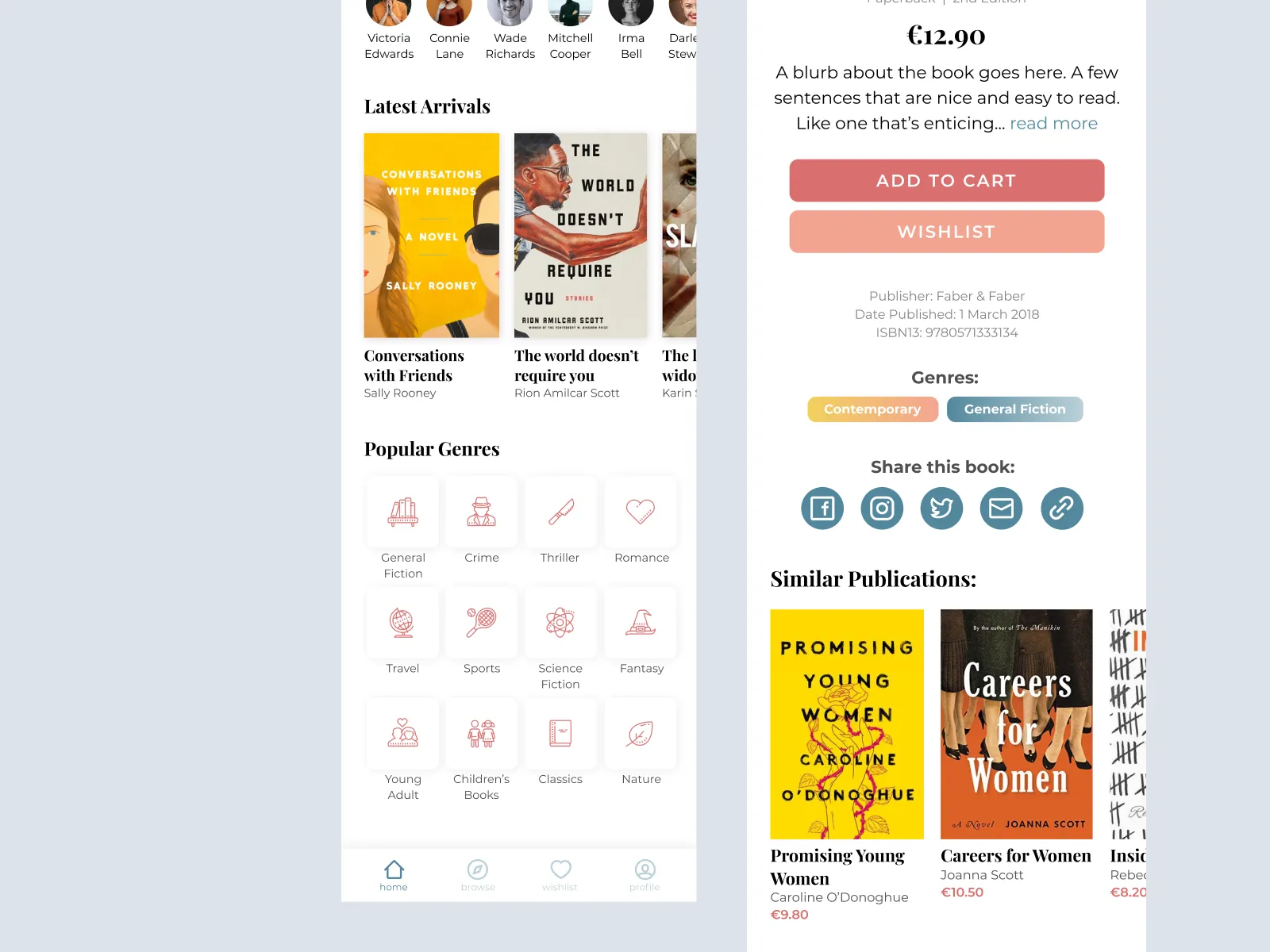 Online Bookstore App for Figma and Adobe XD No 5
