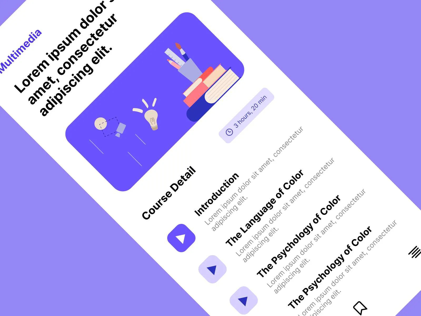 Online Learning App for Figma and Adobe XD No 5
