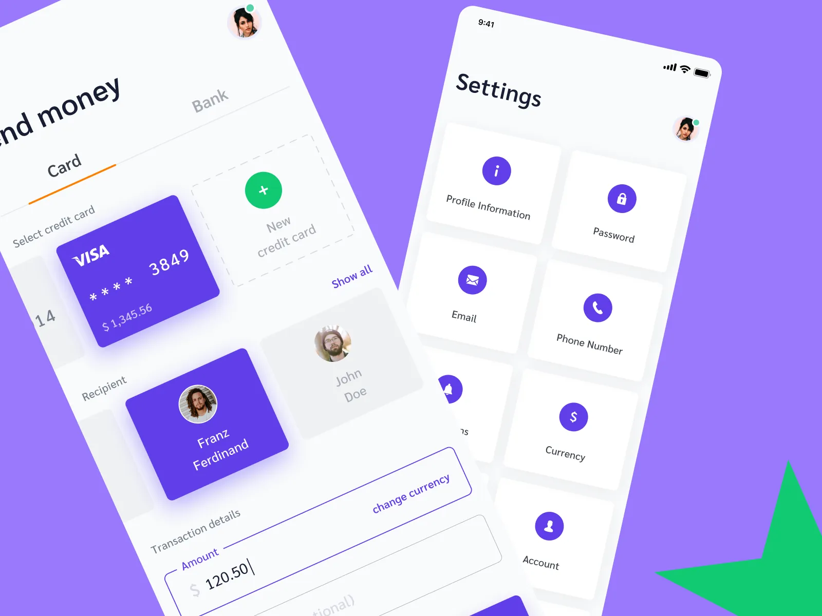 Payment App iOS UI for Figma and Adobe XD No 4