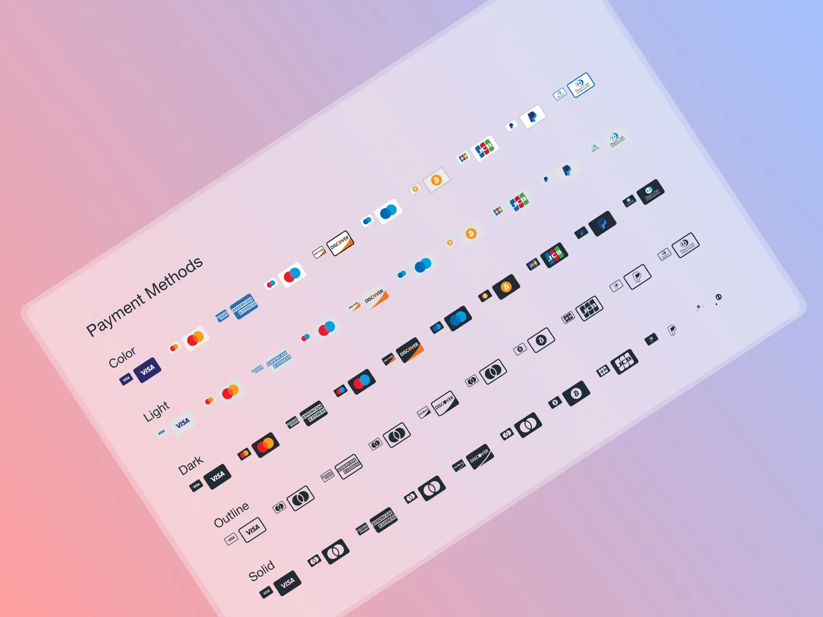 Payment Methods for Figma and Adobe XD No 4