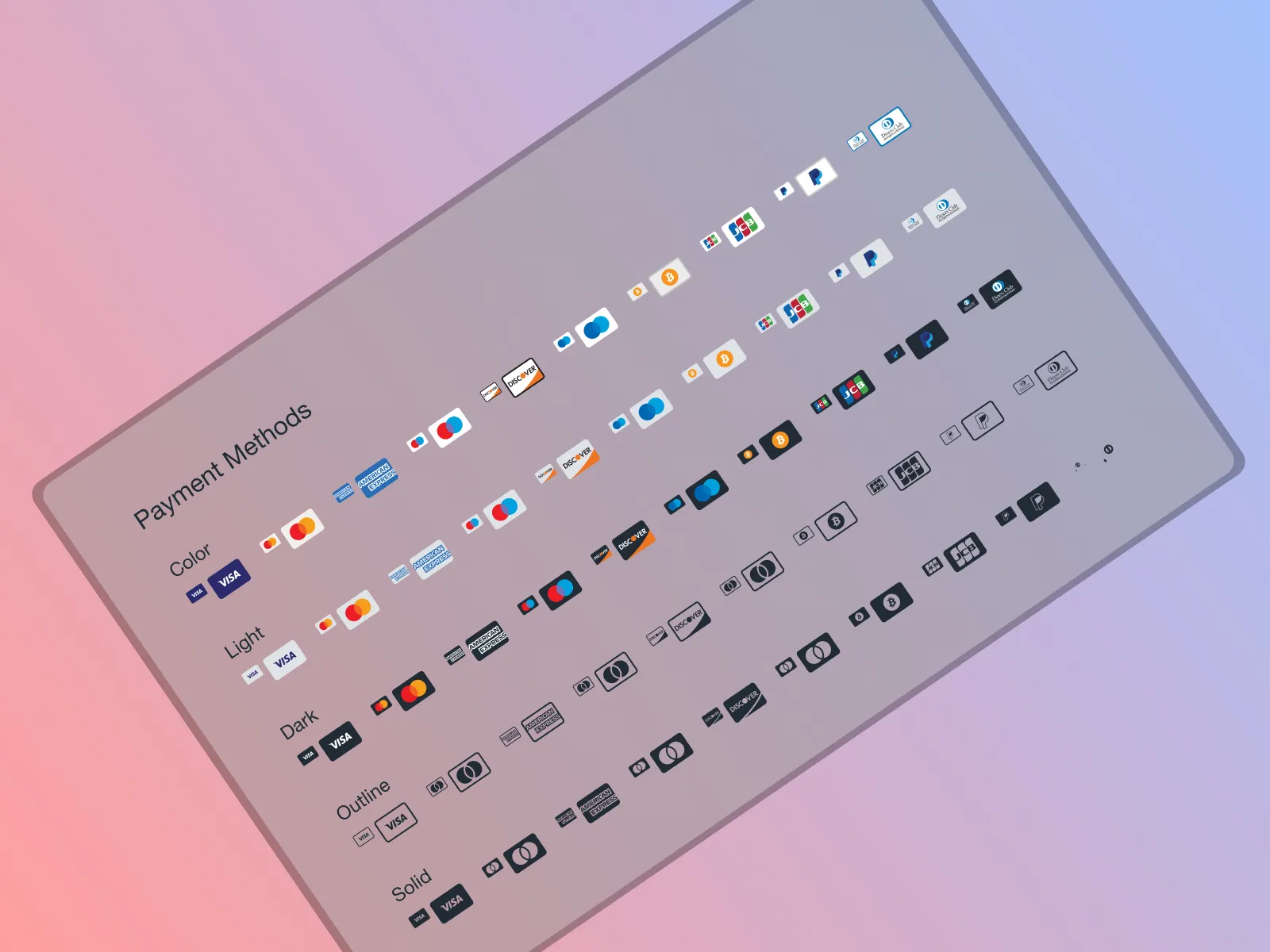 Payment Methods for Figma and Adobe XD No 5