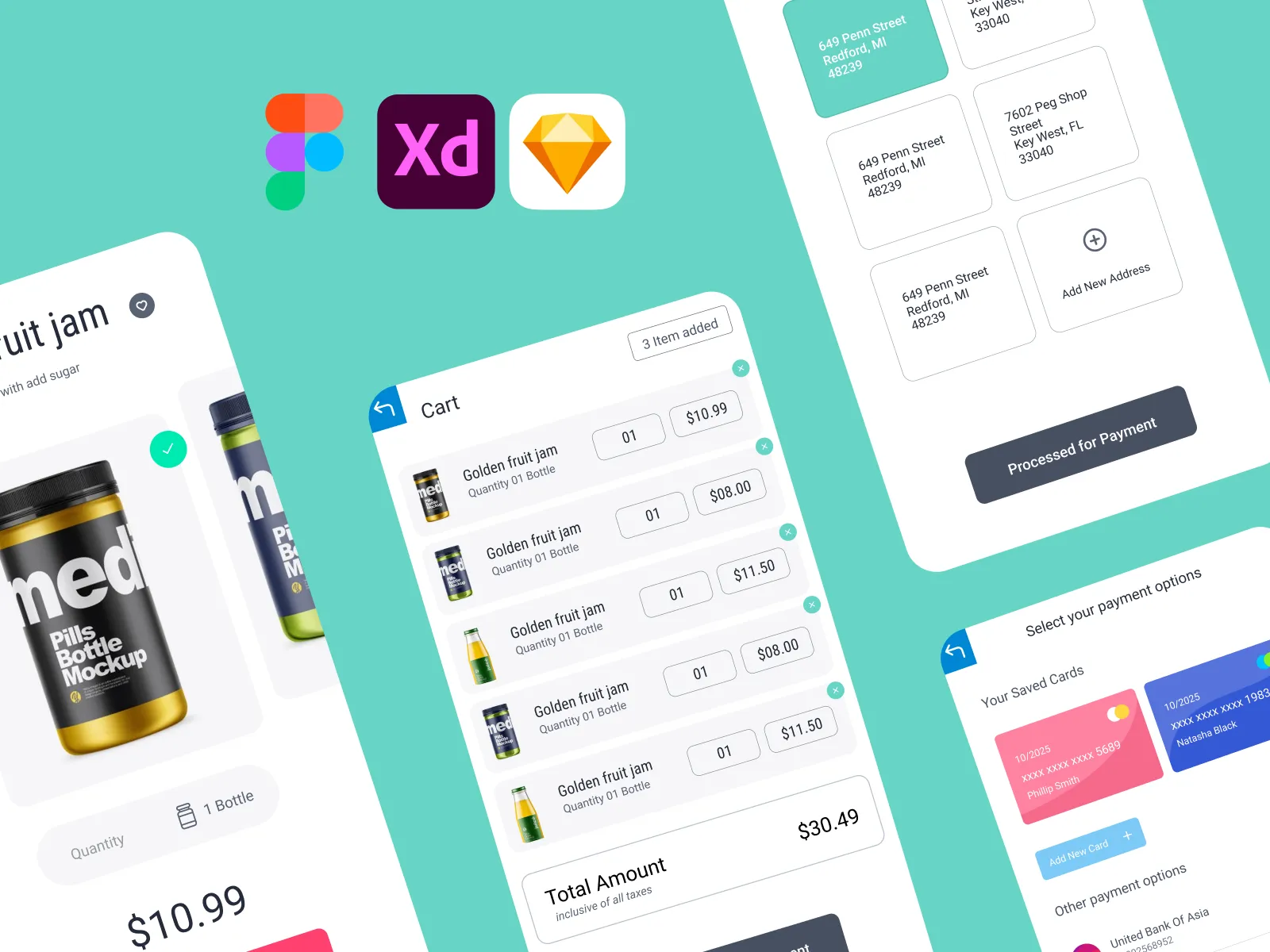 Payment Transaction Free UI Kit  - Free template