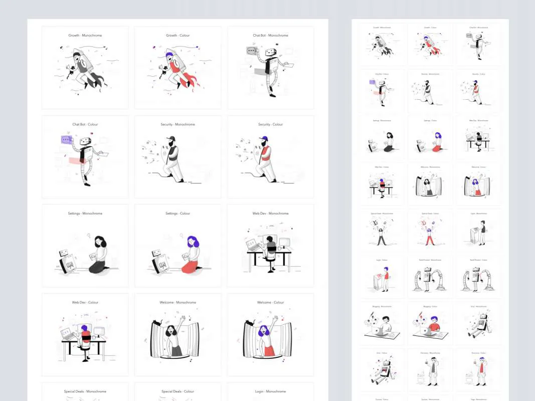 Pixeltrue Free Illustrations for Figma and Adobe XD