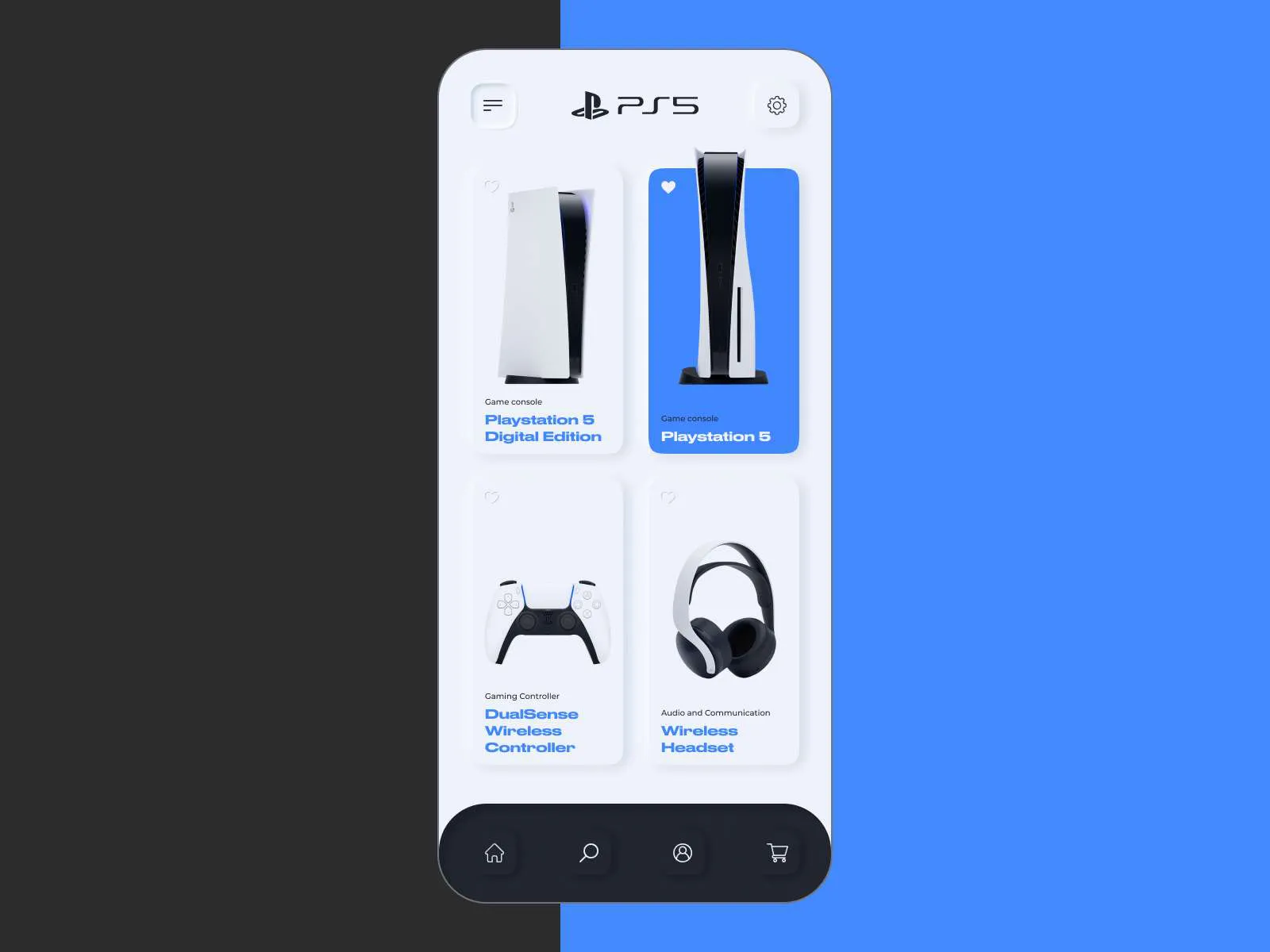 Playstation 5 Store App for Figma and Adobe XD No 4