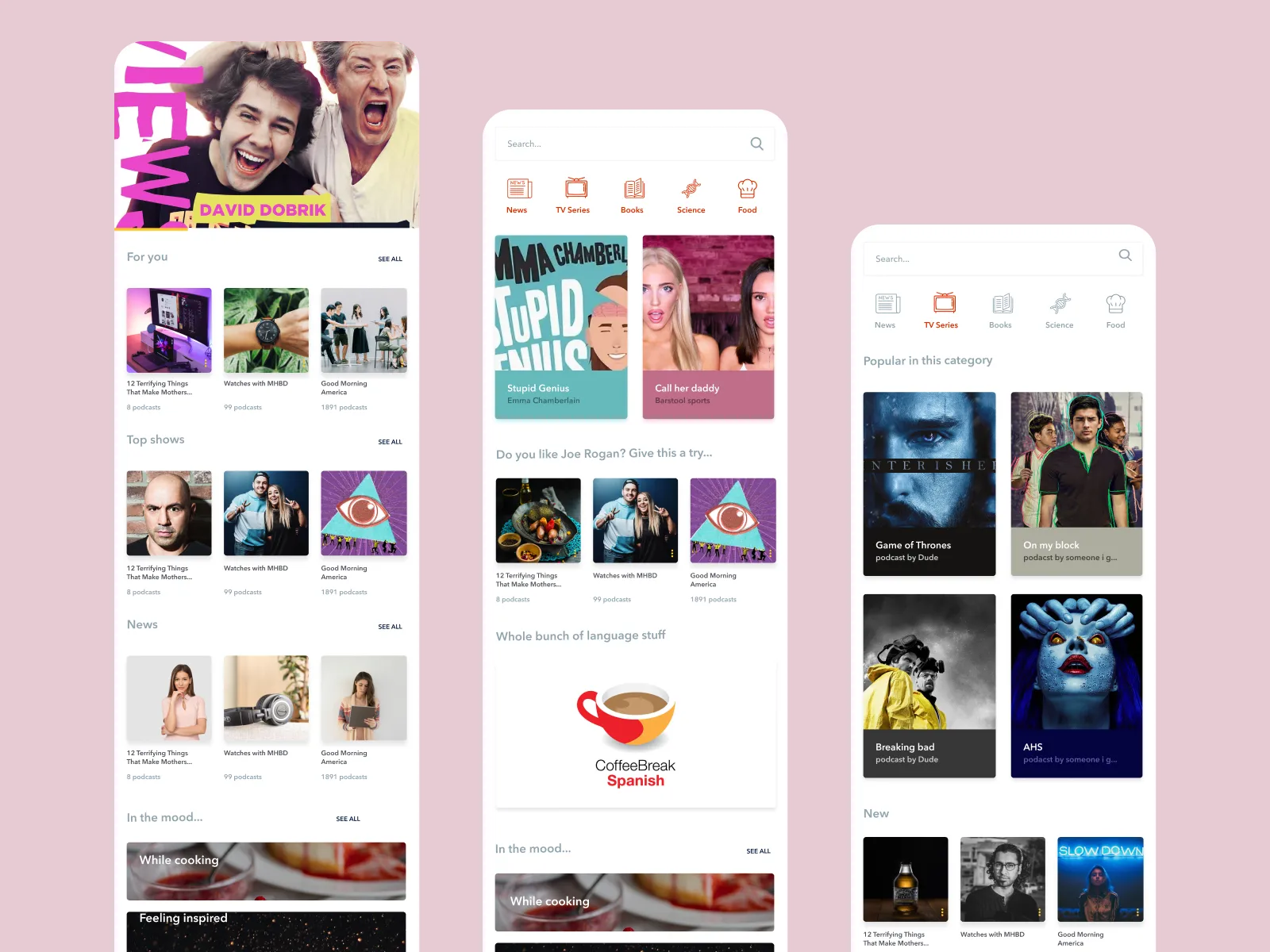 Podcast App Template for Figma and Adobe XD No 5