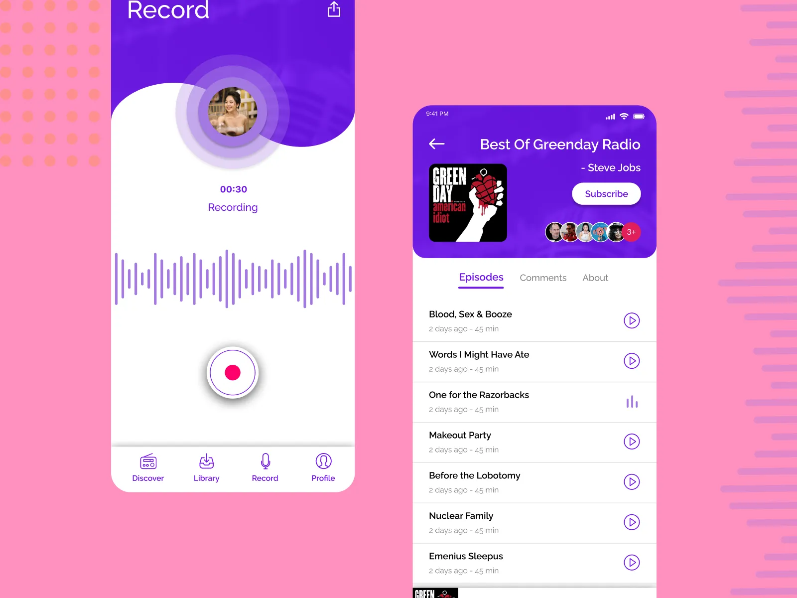 Podcast Redesign for Figma and Adobe XD No 2