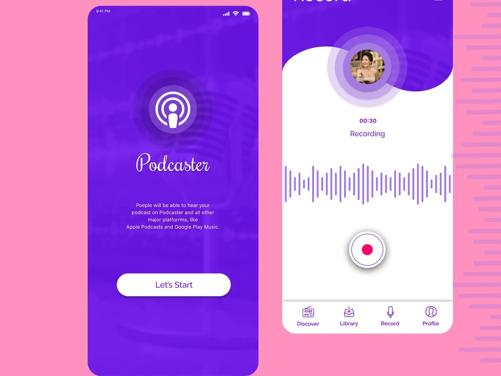 Podcast Redesign for Figma and Adobe XD No 4