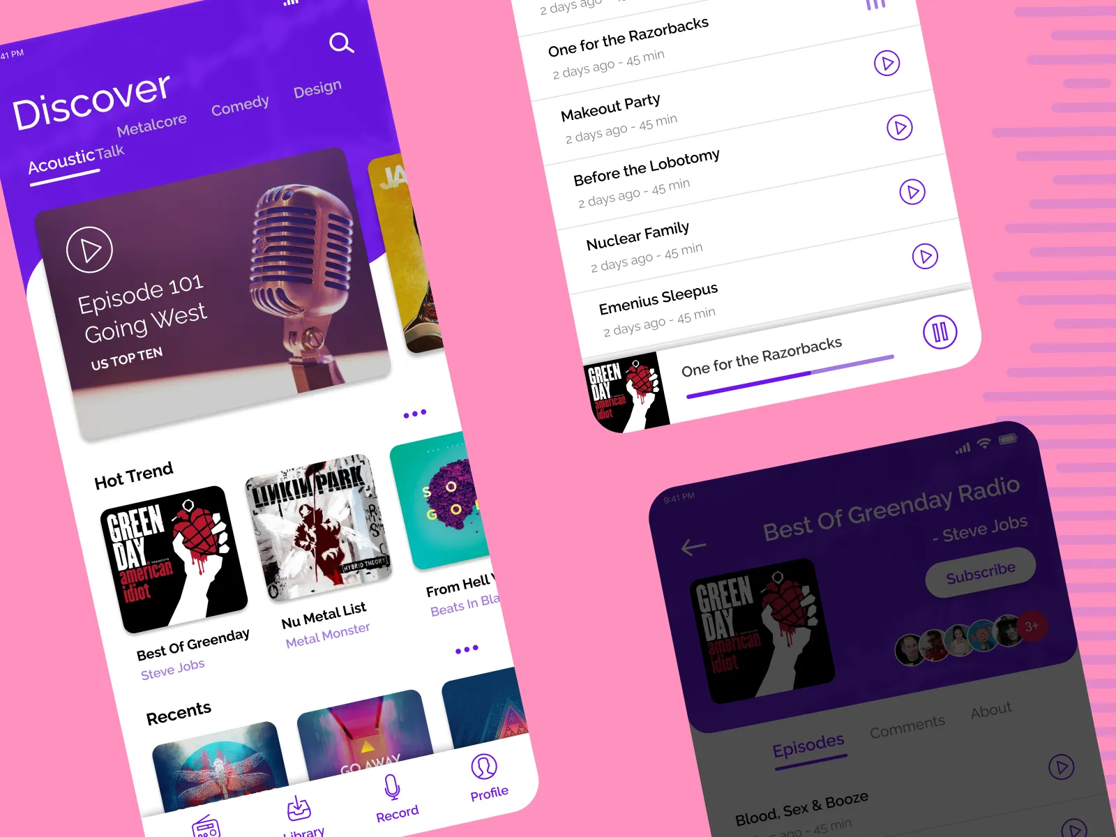 Podcast Redesign for Figma and Adobe XD No 5