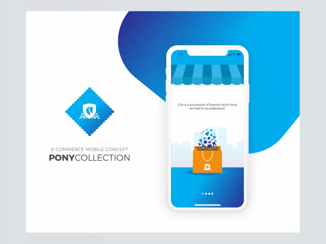 Pony Collection - eCommerce Mobile App for Figma and Adobe XD