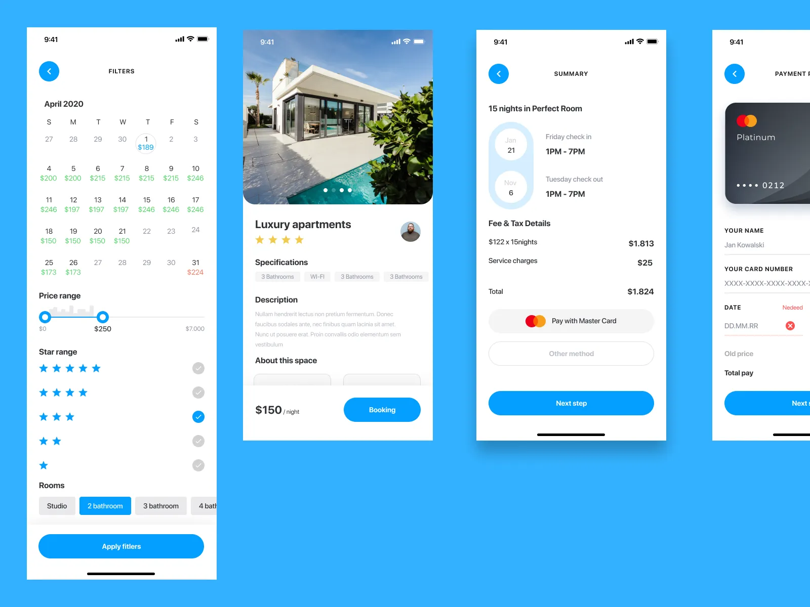 Real Estate UI Kit iOS for Figma and Adobe XD No 4