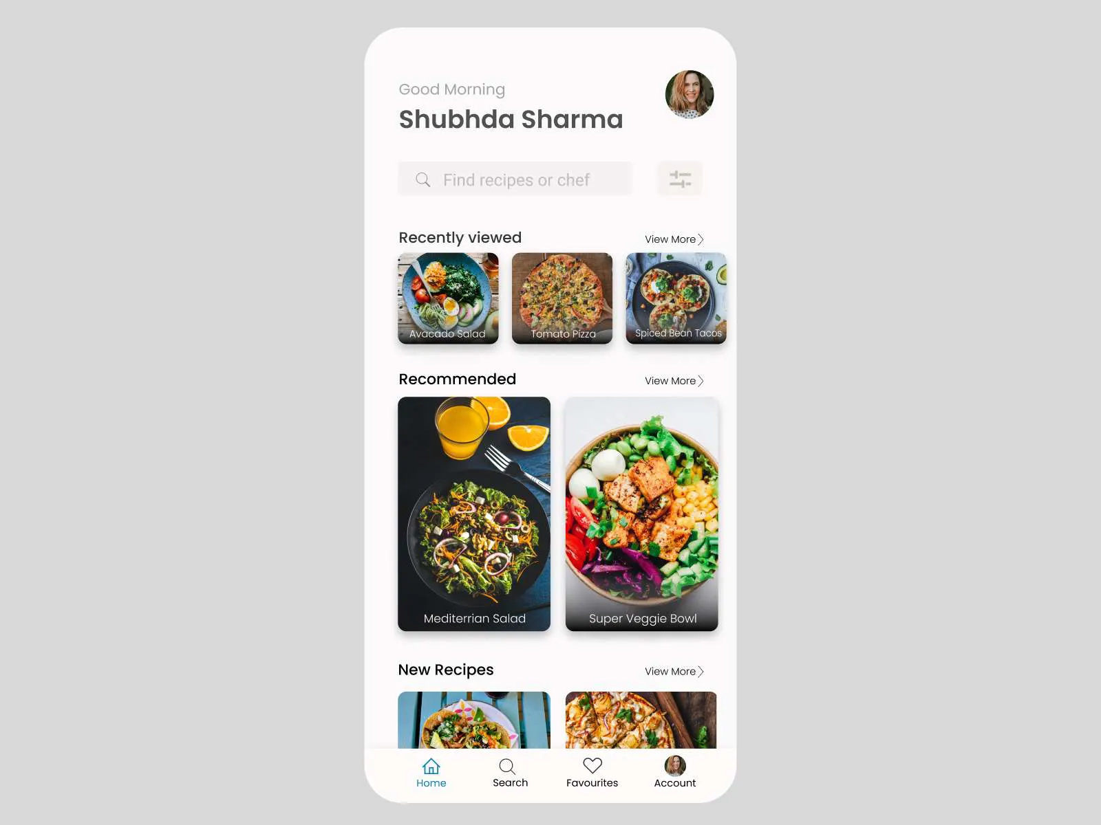 Recipes- Cooking App for Figma and Adobe XD No 4