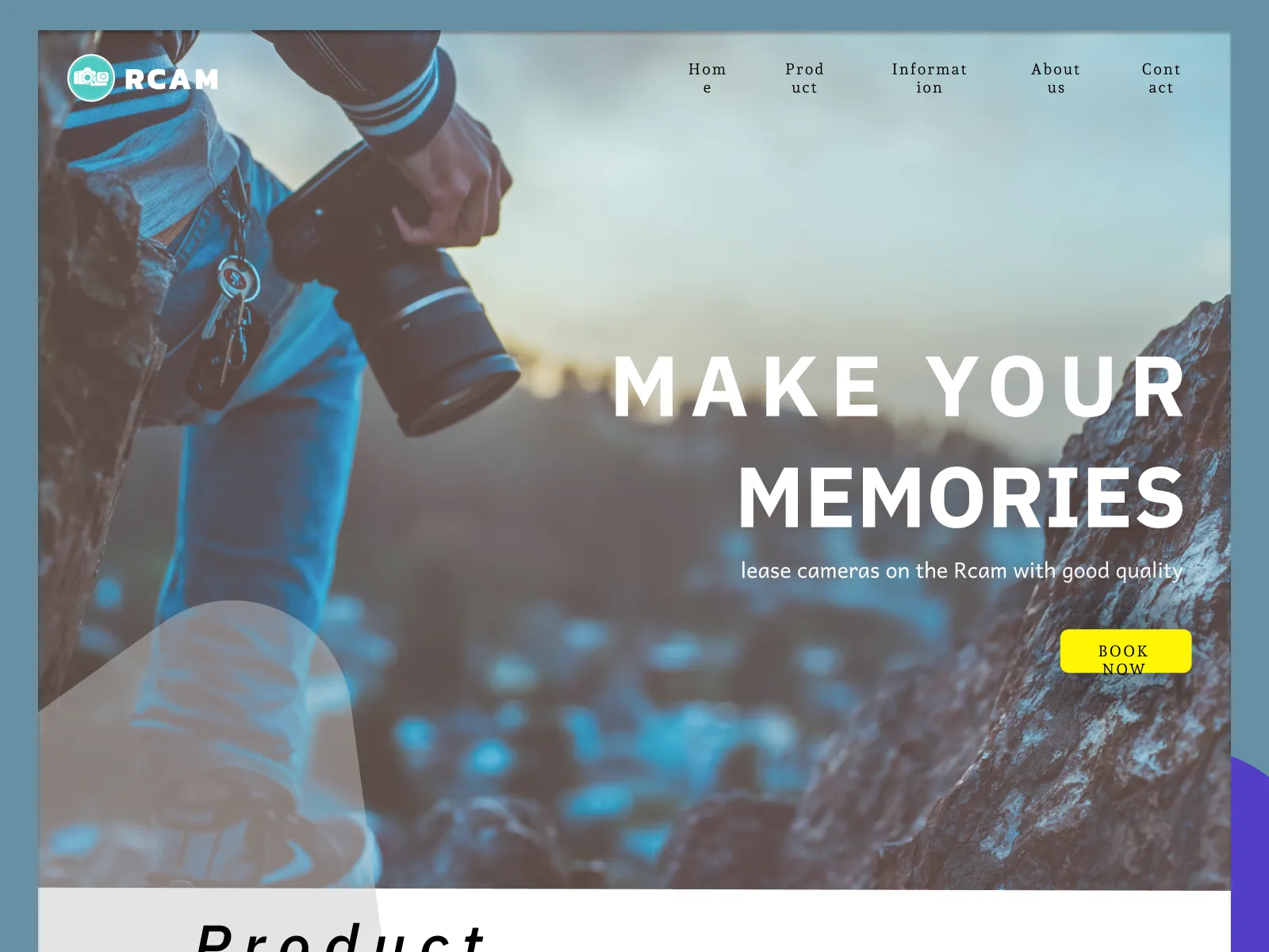 Rent Camera Concept for Figma and Adobe XD No 4