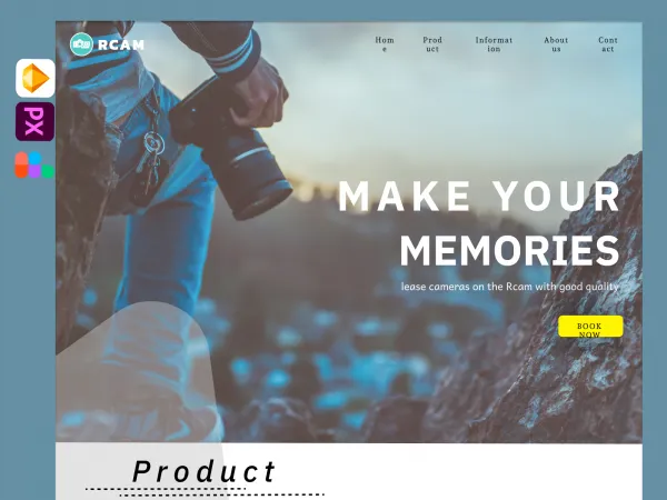 Rent Camera Concept for Figma and Adobe XD