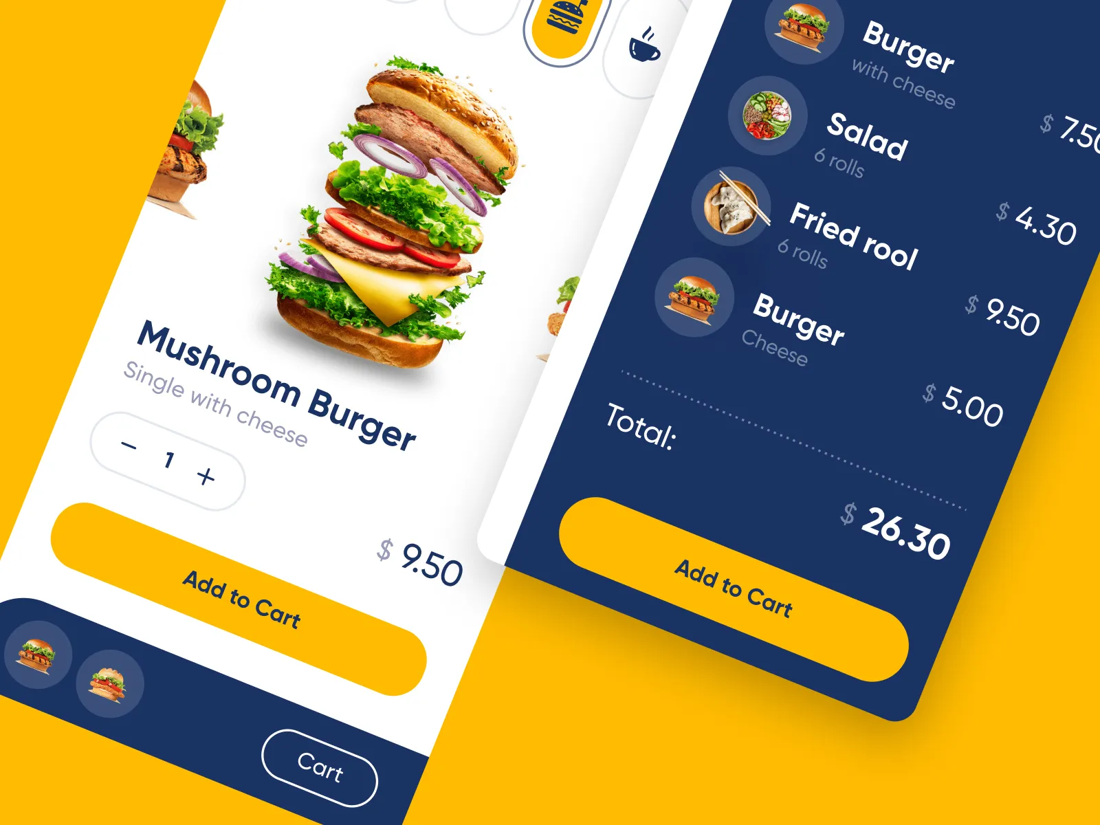 Restaurant iOS App for Figma and Adobe XD No 4