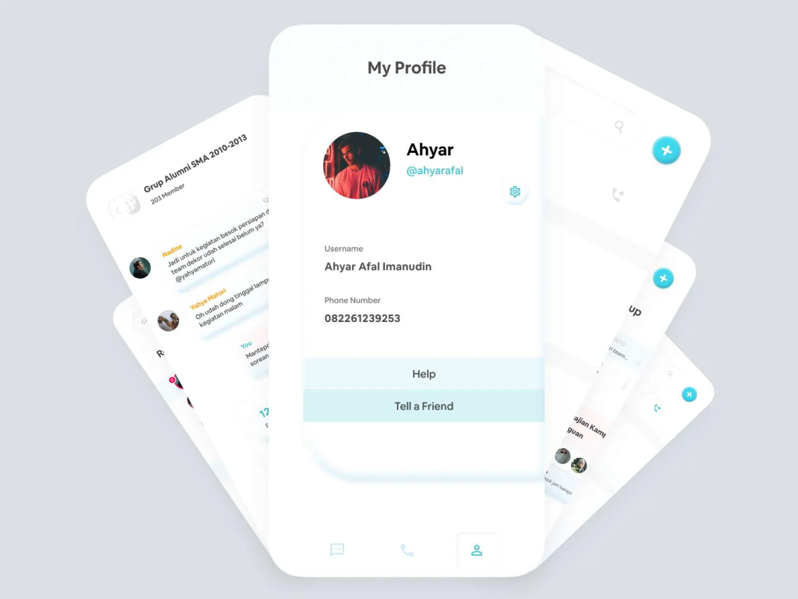 Roomies Chat App for Figma and Adobe XD No 2