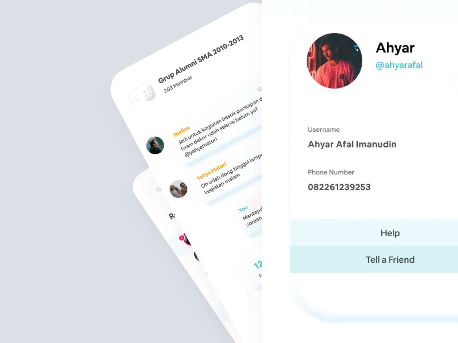 Roomies Chat App for Figma and Adobe XD No 4