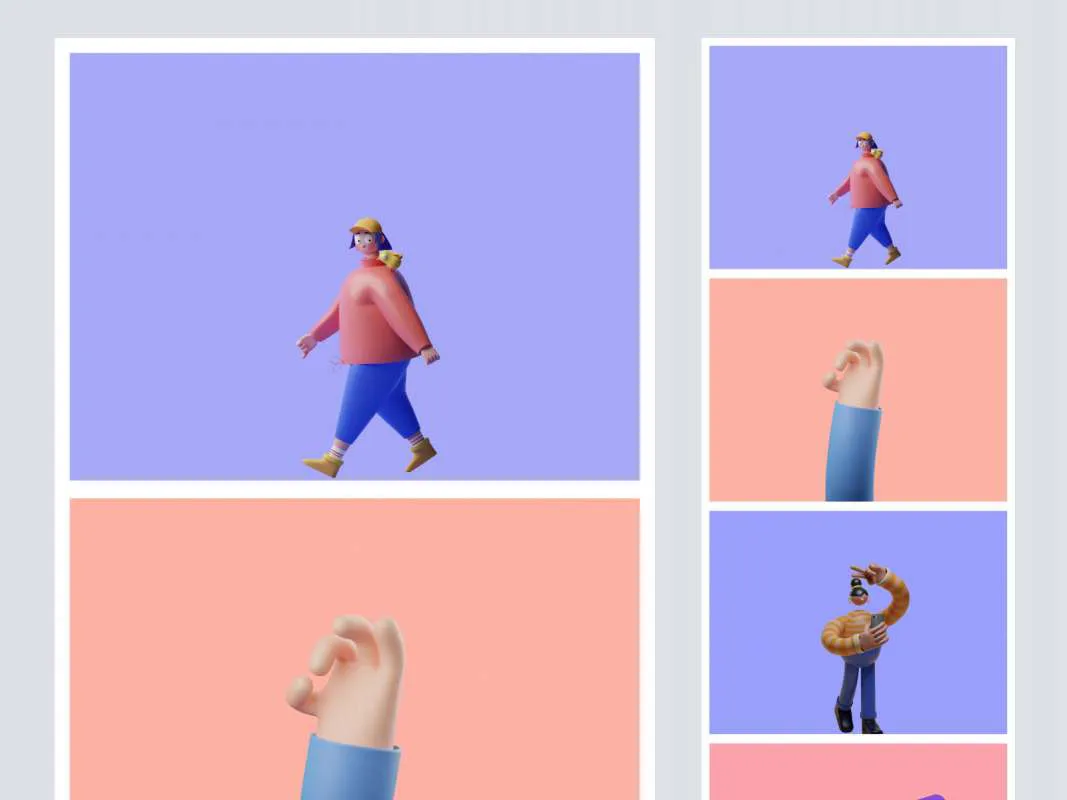 SALY - Free 3D Illustration Pack for Figma for Figma and Adobe XD