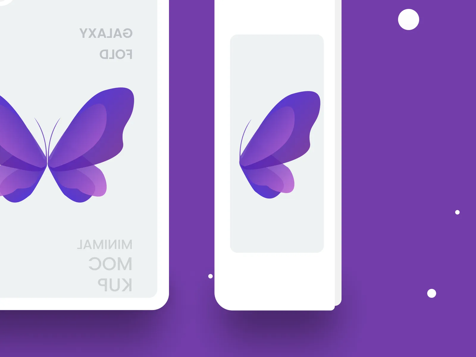 Samsung Galaxy Fold White Mockup for Figma and Adobe XD No 4